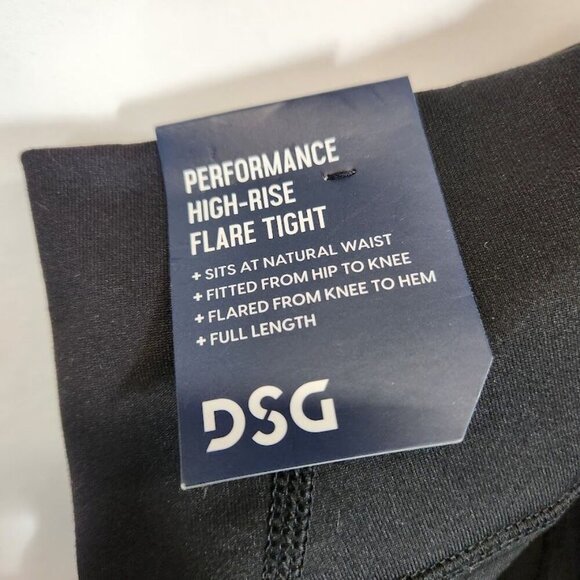 DSG Girl's Performance High-Rise Flare Tight in Black - Size 2XS - Picture 4 of 8